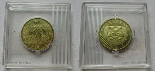 1 Yuan Messing Münze China Olympische Spiele 2008 Peking Gewichtheben (134425)