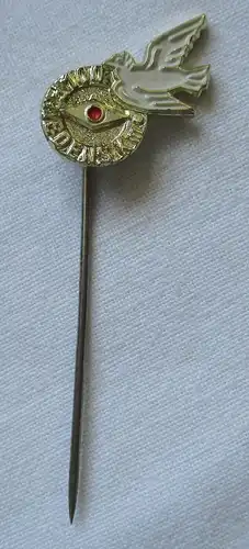 DDR Abzeichen Anstecknadel mit Friedenstaube 100 Friedenskilometer (134018)