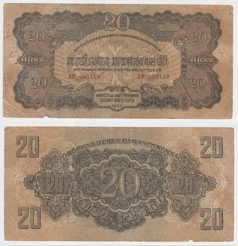 20 Pengö Banknote Ungarn 1944 russische Besatzung 2. Weltkrieg Pick M6 (153666)