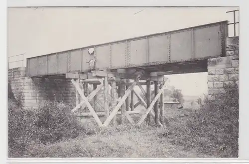 66553 Foto Ak Brücke bei Pukov Ukraine im 1.Weltkrieg