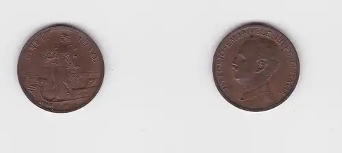 1 Centesimo Kupfer Münze Italien 1910 (124251)