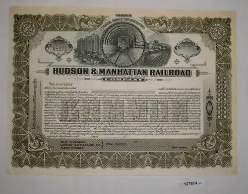 Stückaktie Hudson & Manhattan Railroad Company ungezeichnet (127674)