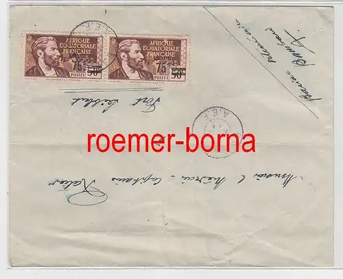 82430 seltener Brief französisch Kongo 1944