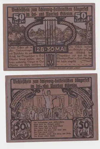 50 Pfennig Banknote Notgeld Bad Oldesloe Sängerfest 1921 (120476)