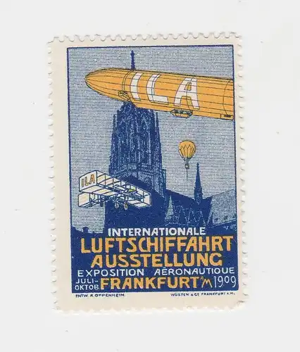 Vignette Internationale Luftschiffahrt Ausstellung Frankfurt a.M. 1909(92949)