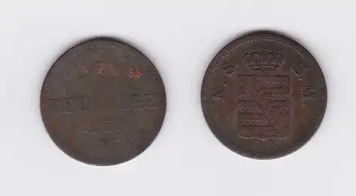 2 Pfennig Kupfer Münze Sachsen 1859 F (119314)
