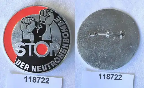 DDR Abzeichen Stop der Neutronenbombe (118722)