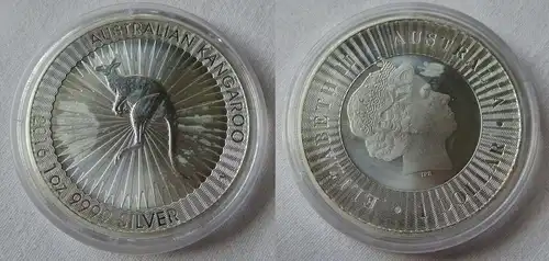 1 Dollar Silber Münze Australien Kangaroo Kängeruh 2016 1 Unze Ag  (134222)