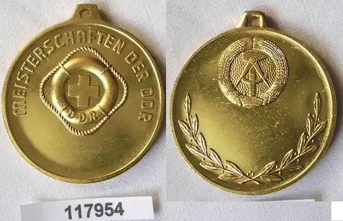 seltene DDR Plakette DRK Meisterschaften in Gold (117954)