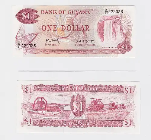 1 Dollar Banknote Bank of Guyana kassenfrisch (117580)