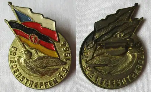 seltenes Abzeichen deutsch tschechoslowakisches Friedenstreffen 6.9.1964 (123701