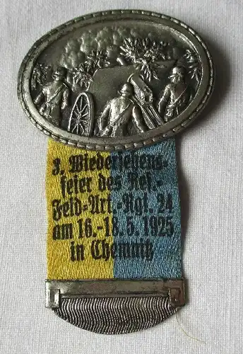 Abzeichen 3. Wiedersehensfeier Res. Feld-Artillerie Regiment 24 Chemnitz /133903
