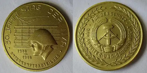 seltene DDR Medaille 30. Jahrestga der NVA - Unterkunftsabteilung 1986 (134293)