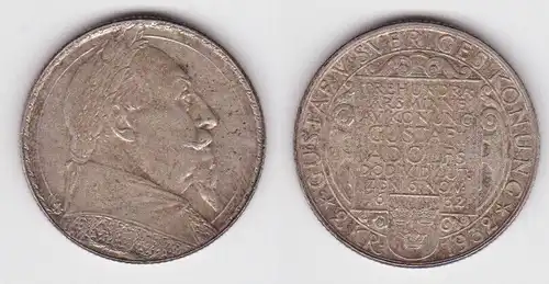 2 Kroner Silber Münze Schweden 300.Todestag von Gustav Adolph 1932 (143003)