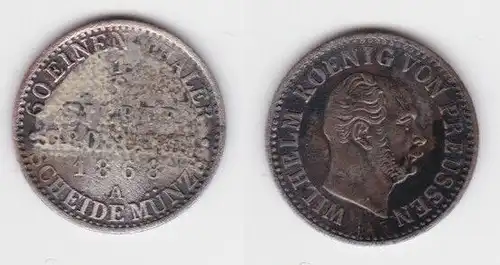 1/2 Silber Groschen Münze Preussen 1868 A ss (142819)