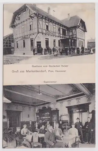903171 Mehrbild Ak Gruß aus Markoldendorf Gasthaus zum deutschen Kaiser 1913