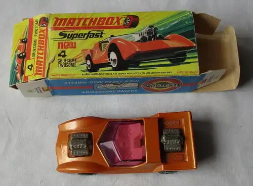Matchbox Superfast Gruesome Twosome Nr. 4 Lesney Products 1970 OVP (110551)