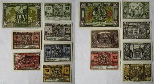 7 Banknoten Notgeld Stadt Thale am Harz 5 Pf bis 3 Mark um 1921 (158786)