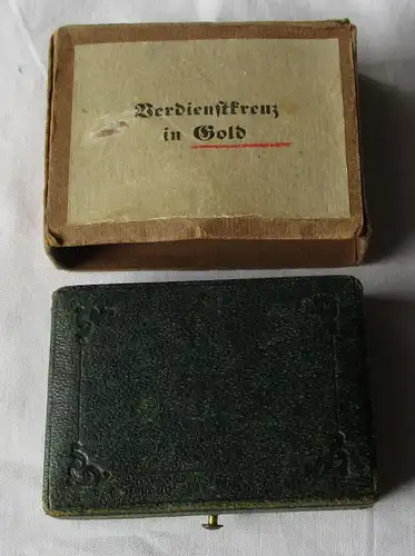 Originaletui Königreich Preußen Verdienstkreuz in Gold am Band (103948)