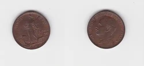 1 Centesimo Kupfer Münze Italien 1910 (123858)