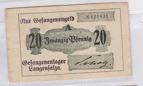 20 Pfennig Banknote Gefangenenlager Langensalza  (118815)
