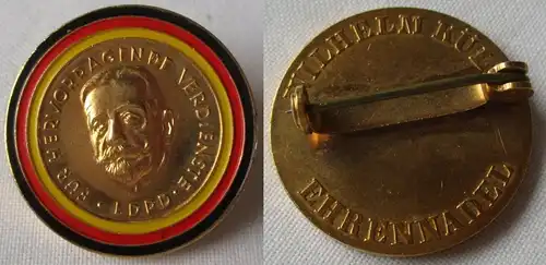 DDR Wilhelm-Külz- Ehrennadel Für hervorragende Verdienste LDPD 3673d (120957)