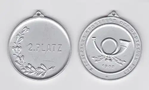 DDR Medaille 2.Zentrales Sportfest der deutschen Post 1962 Stufe Silber (121511)