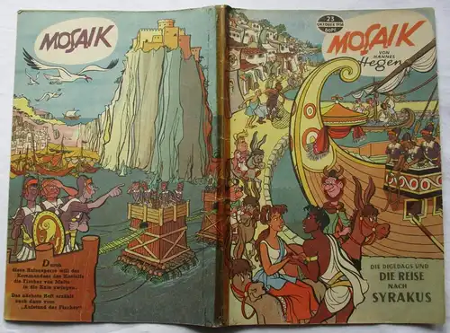 Mosaik von Hannes Hegen Digedag Nr. 23 von 1958 Die Reise nach Syrakus (127101)