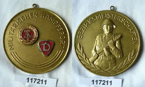 seltene DDR Medaille Bezirksmeisterschaften Militärischer Kampfsport (117211)