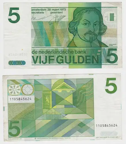 5 Gulden Banknote Niederlande de nederlandsche bank 1973 (152515)
