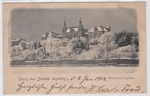 901712 Ak Gruss aus Soolbad Segeberg - Kurhotel und Logirhaus 1902