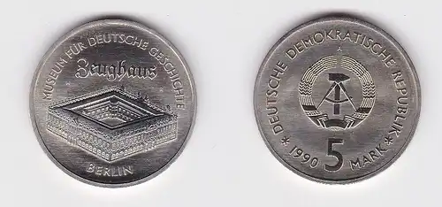 DDR Gedenk Münze 5 Mark Berlin Zeughaus 1990 (154615)