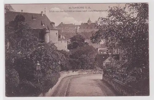75893 Ak Altenburg S.-A. Blick von der Schloßterrasse nach dem Magdalenenstift