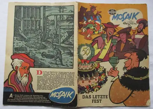 Mosaik von Hannes Hegen Digedag Nr. 50 von 1961 Das Letzte Fest (138015)