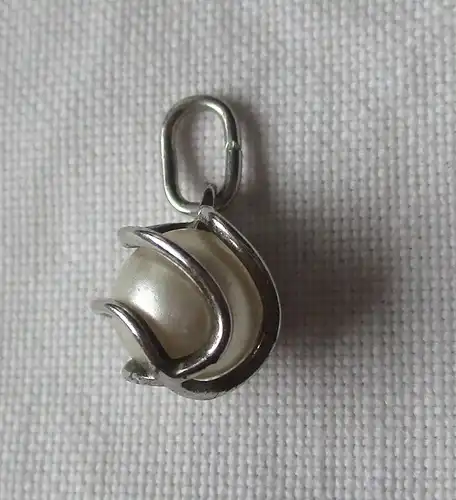 charmante 925er Sterling Silber Ketten Anhänger mit kleiner Perle (163258)