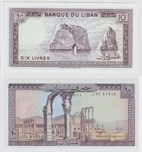 10 Livres Banknoten Liban Libanon Lebanon bankfrisch UNC Pick 63 (116739)