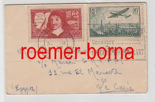82429 seltener Brief von Frankreich nach Ägypten 1937