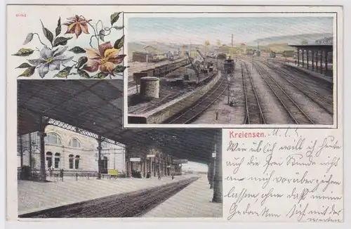 902322 Mehrbild Ak Kreiensen Bahnhof und Bahnanlagen 1906