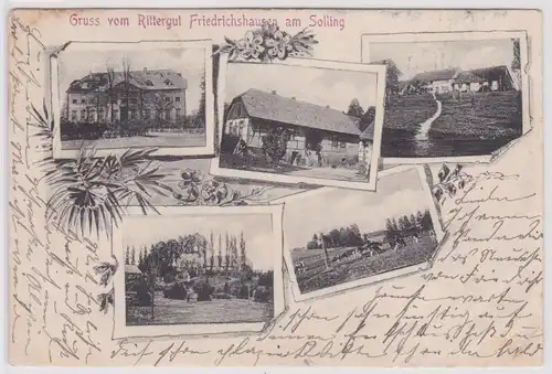 903155 Mehrbild Ak Gruß vom Rittergut Friedrichshausen am Solling 1904