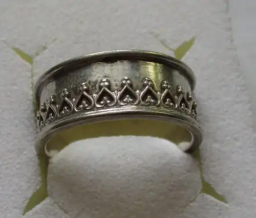 klassischer breiter 925er Silber Damen Ring Schmuckring (161487)
