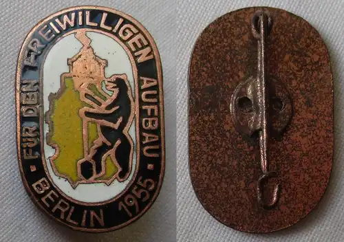 DDR Abzeichen NAW Berlin für den freiwilligen Aufbau 1955 (161818)