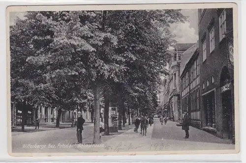 19667 Ak Wittenberge Bez. Potsdam - Bahnstraße 1936
