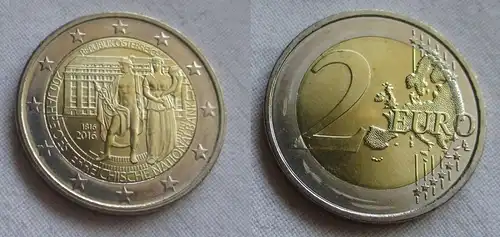 2 Euro Gedenkmünze Österreich Nationalbank 2016 Stgl. (159069)