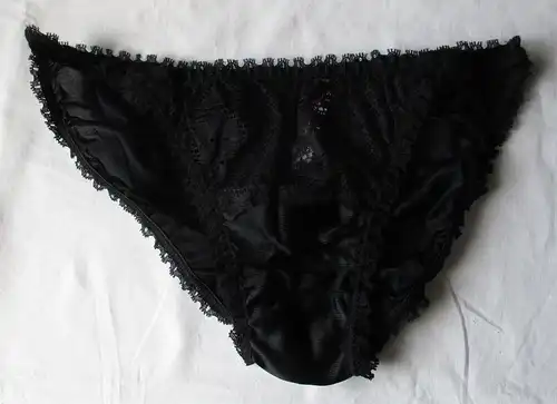 DDR Dessous Slip schwarz Spitze Dederon Gr. 42 Marke Stretta (159711)