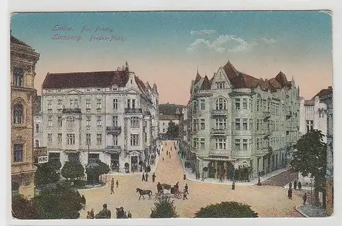 09527 Ak Lemberg Lwów Fredro-Platz Plac Fredry um 1915
