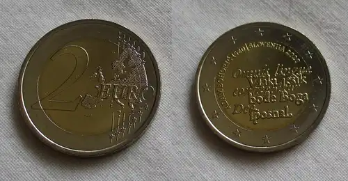 2 Euro Gedenkmünze Slowenien 500.Geb.Adam Bohoric 2020 Stgl. (159655)