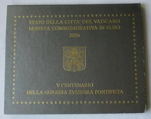 Vatikan 2 Euro 2006 "500 JAHRE SCHWEIZER GARDE" Blister/Folder Stgl.(158168)