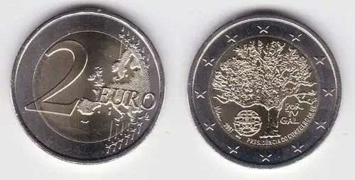 2 Euro Bi-Metall Münze Portugal 2007 EU-Ratspräsidentenschaft (139233)