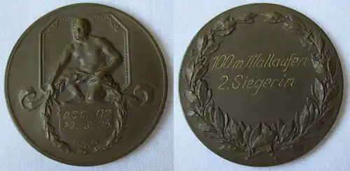 Bronze Medaille 100 m Mallaufen 2.Siegerin DSC 02 22.8.1926 (100331)
