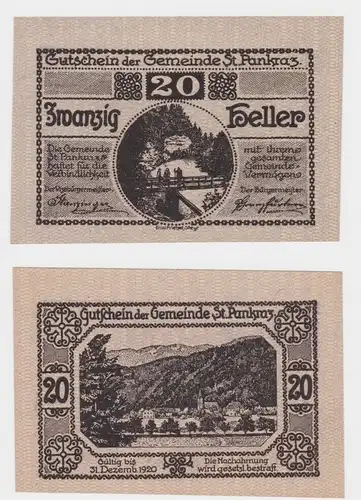 20 Heller Banknote Sankt Pankraz (154543)